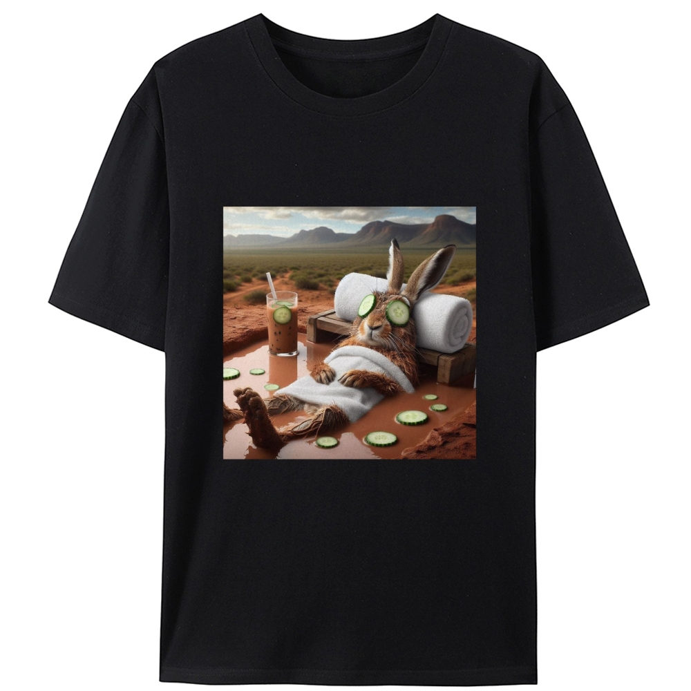 Desert Spa · Bunny Mode: Relaxed Retro Designed for Women - Slim Fit Cotton Tee