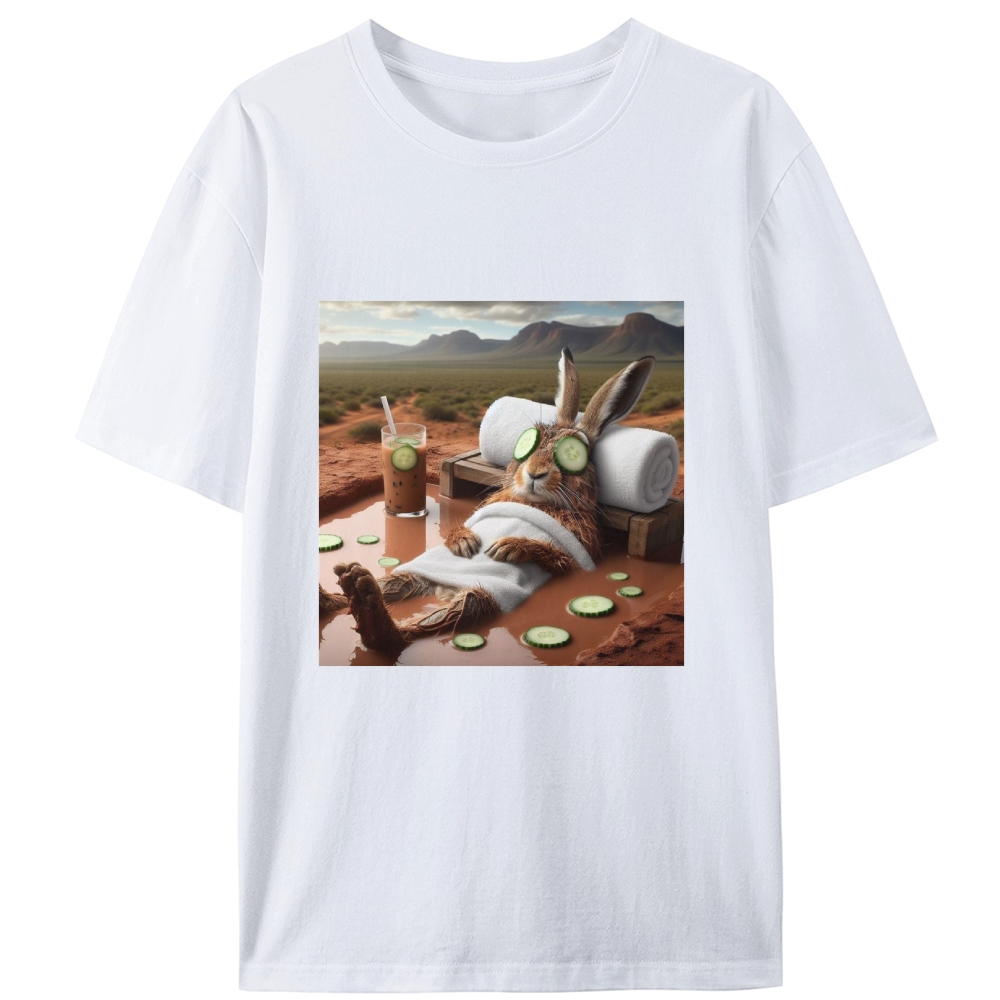 Desert Spa · Bunny Mode: Relaxed Retro Designed for Women - Slim Fit Cotton Tee