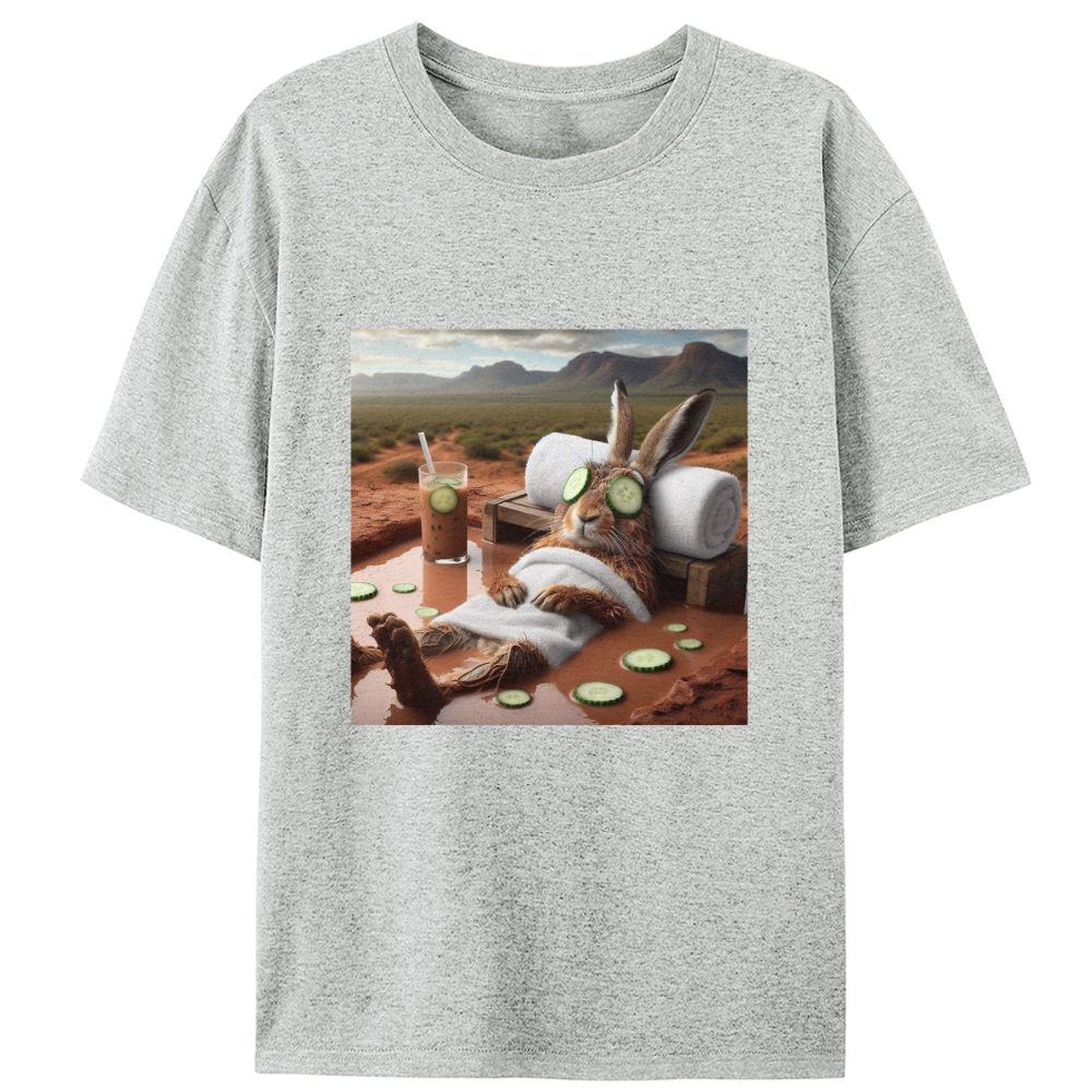 Desert Spa · Bunny Mode: Relaxed Retro Designed for Women - Slim Fit Cotton Tee
