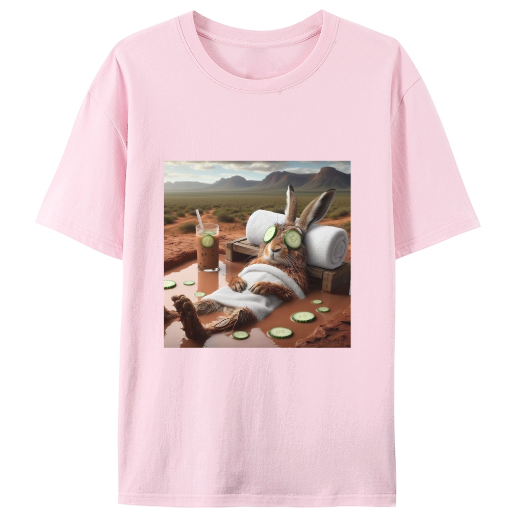 Desert Spa · Bunny Mode: Relaxed Retro Designed for Women - Slim Fit Cotton Tee