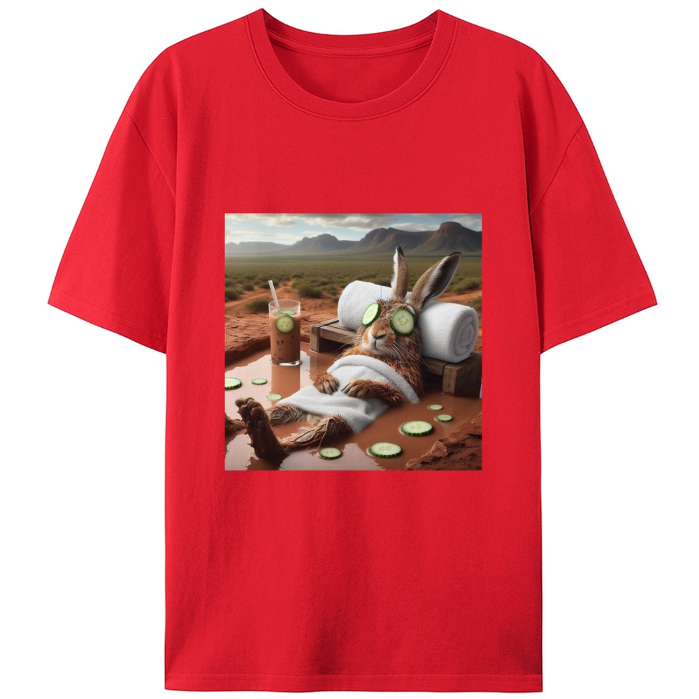 Desert Spa · Bunny Mode: Relaxed Retro Designed for Women - Slim Fit Cotton Tee