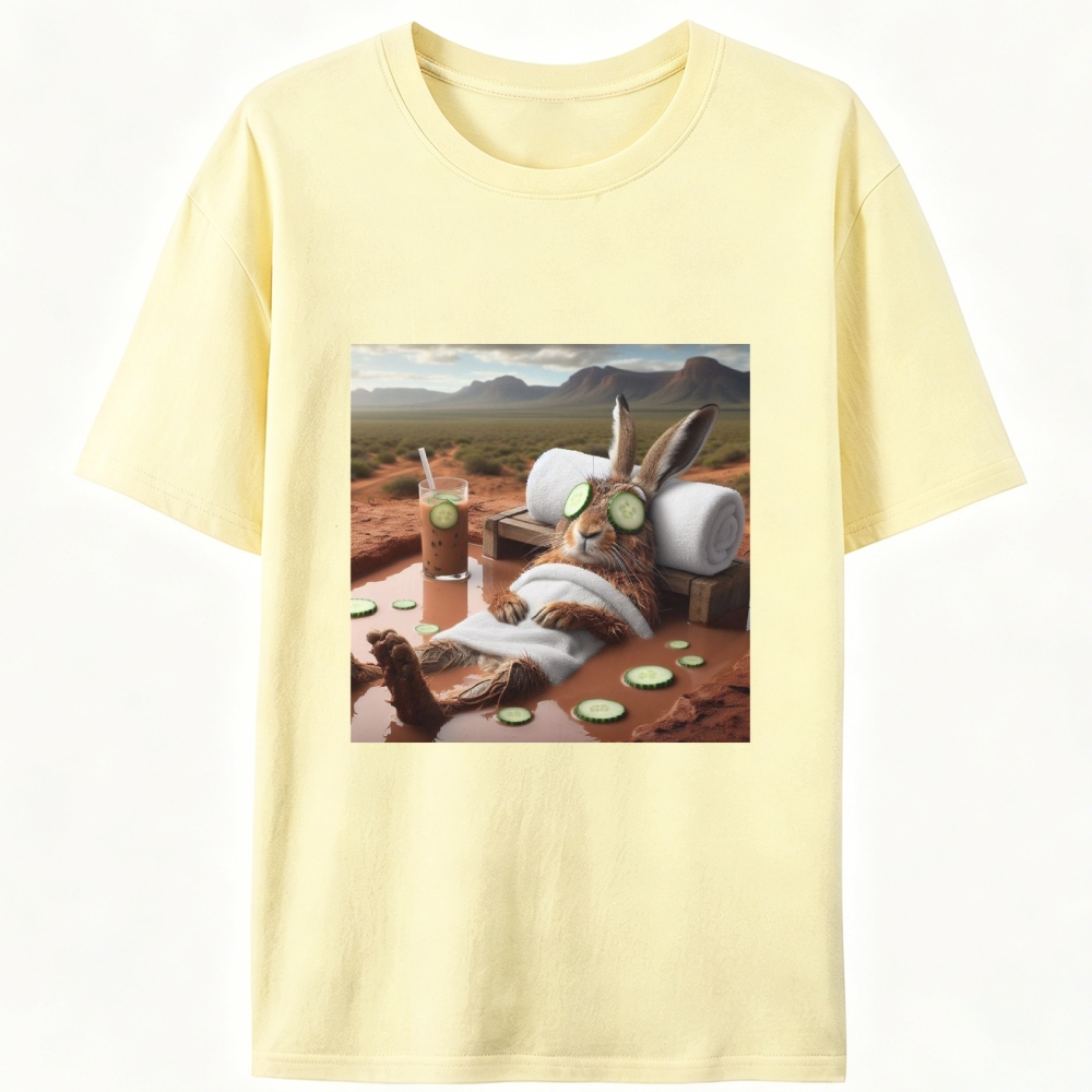 Desert Spa · Bunny Mode: Relaxed Retro Designed for Women - Slim Fit Cotton Tee