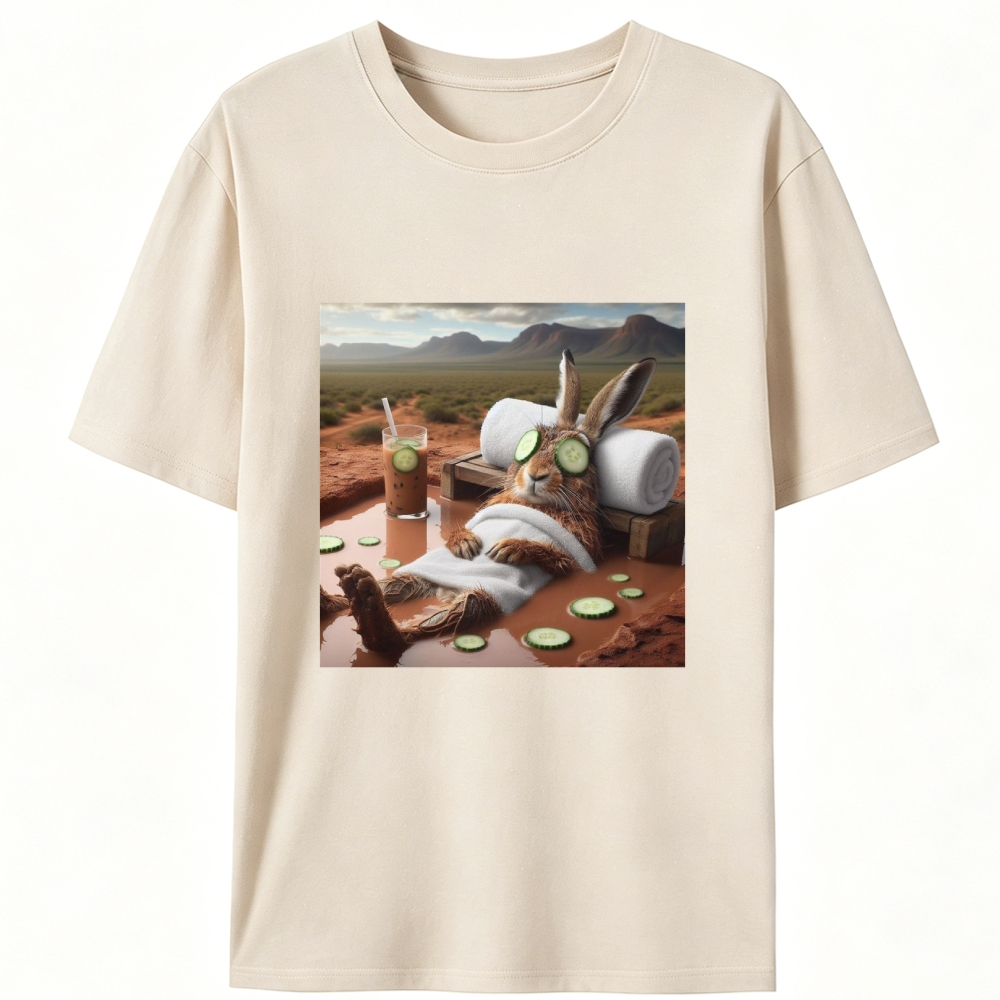 Desert Spa · Bunny Mode: Relaxed Retro Designed for Women - Slim Fit Cotton Tee