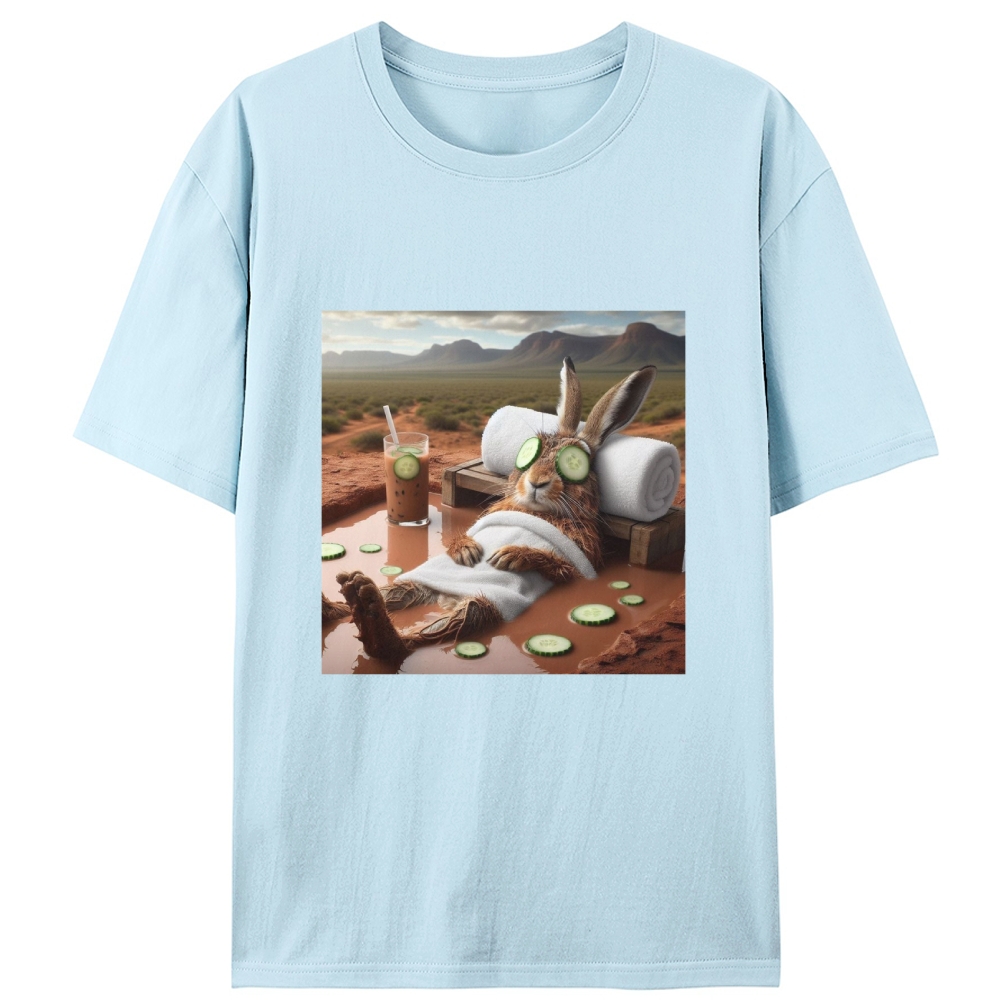 Desert Spa · Bunny Mode: Relaxed Retro Designed for Women - Slim Fit Cotton Tee