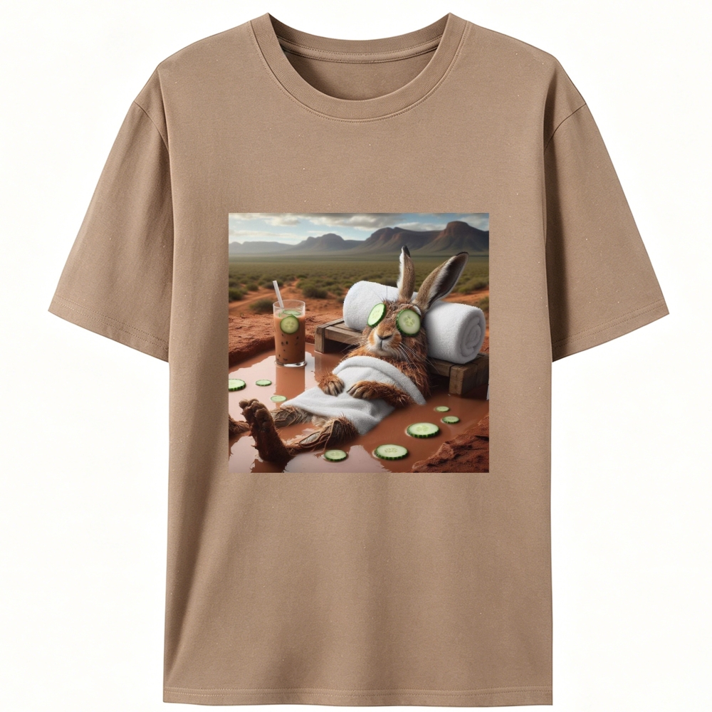 Desert Spa · Bunny Mode: Relaxed Retro Designed for Women - Slim Fit Cotton Tee