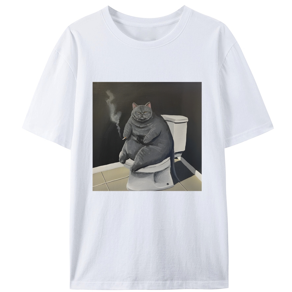 Smokin’ Solitude Retro Designed for Women - Slim Fit Cotton Tee