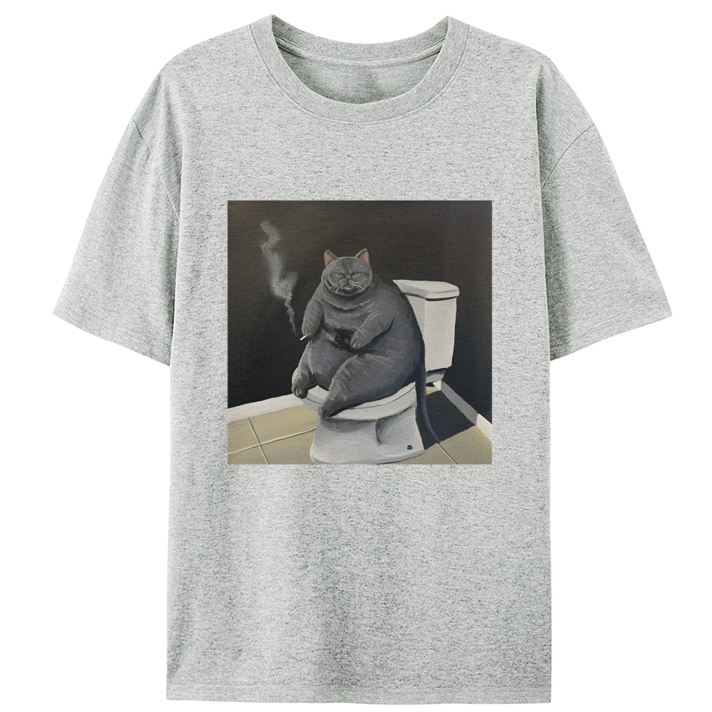 Smokin’ Solitude Retro Designed for Women - Slim Fit Cotton Tee