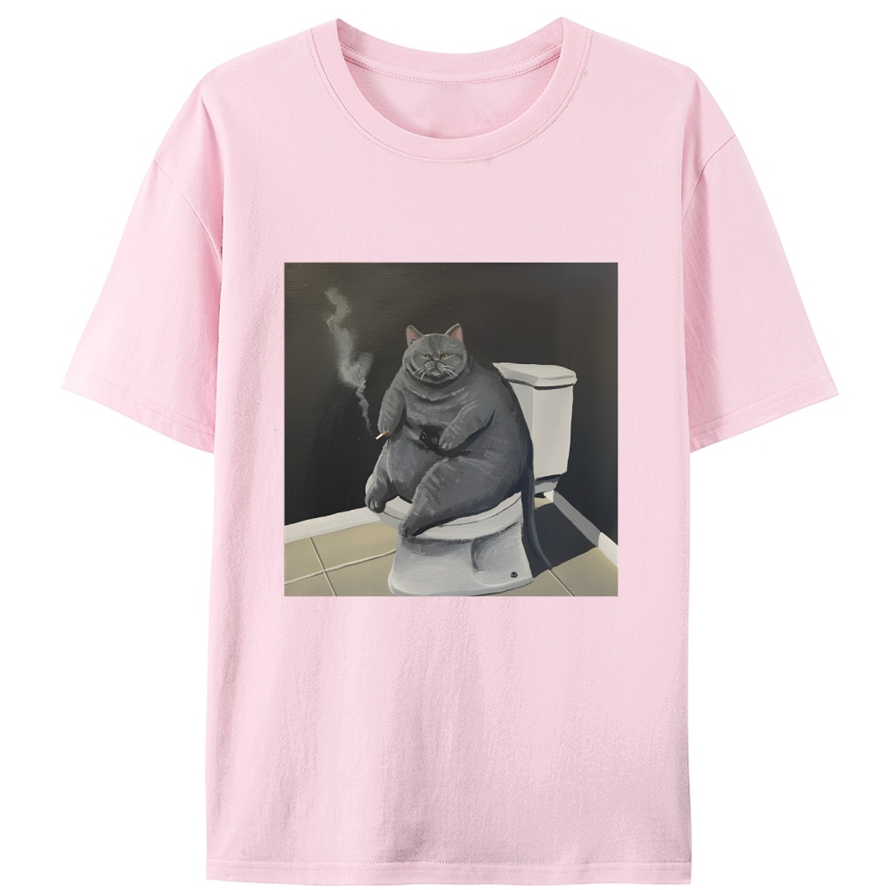 Smokin’ Solitude Retro Designed for Women - Slim Fit Cotton Tee