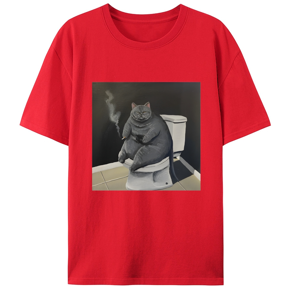 Smokin’ Solitude Retro Designed for Women - Slim Fit Cotton Tee