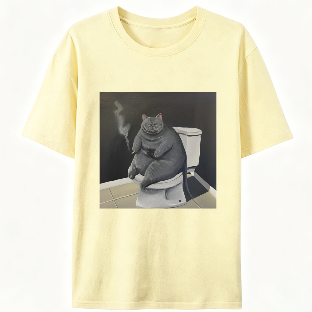 Smokin’ Solitude Retro Designed for Women - Slim Fit Cotton Tee