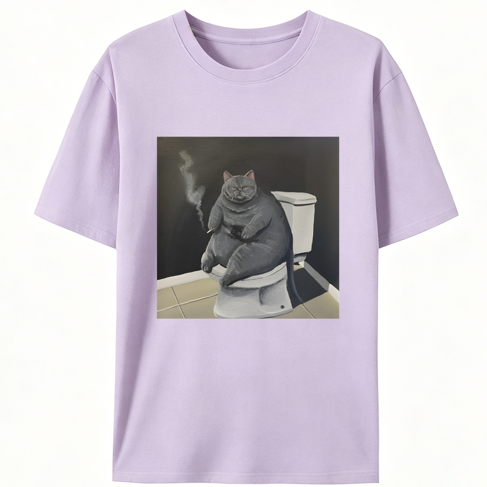 Smokin’ Solitude Retro Designed for Women - Slim Fit Cotton Tee