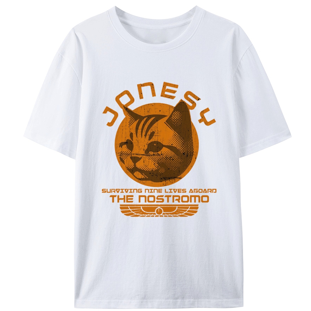 Jonesy The Nostromo Cat Retro Designed for Women - Slim Fit Cotton Tee
