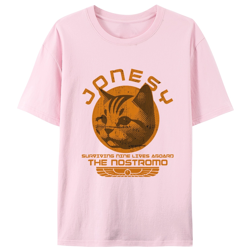 Jonesy The Nostromo Cat Retro Designed for Women - Slim Fit Cotton Tee