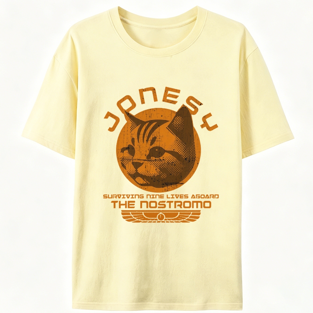 Jonesy The Nostromo Cat Retro Designed for Women - Slim Fit Cotton Tee