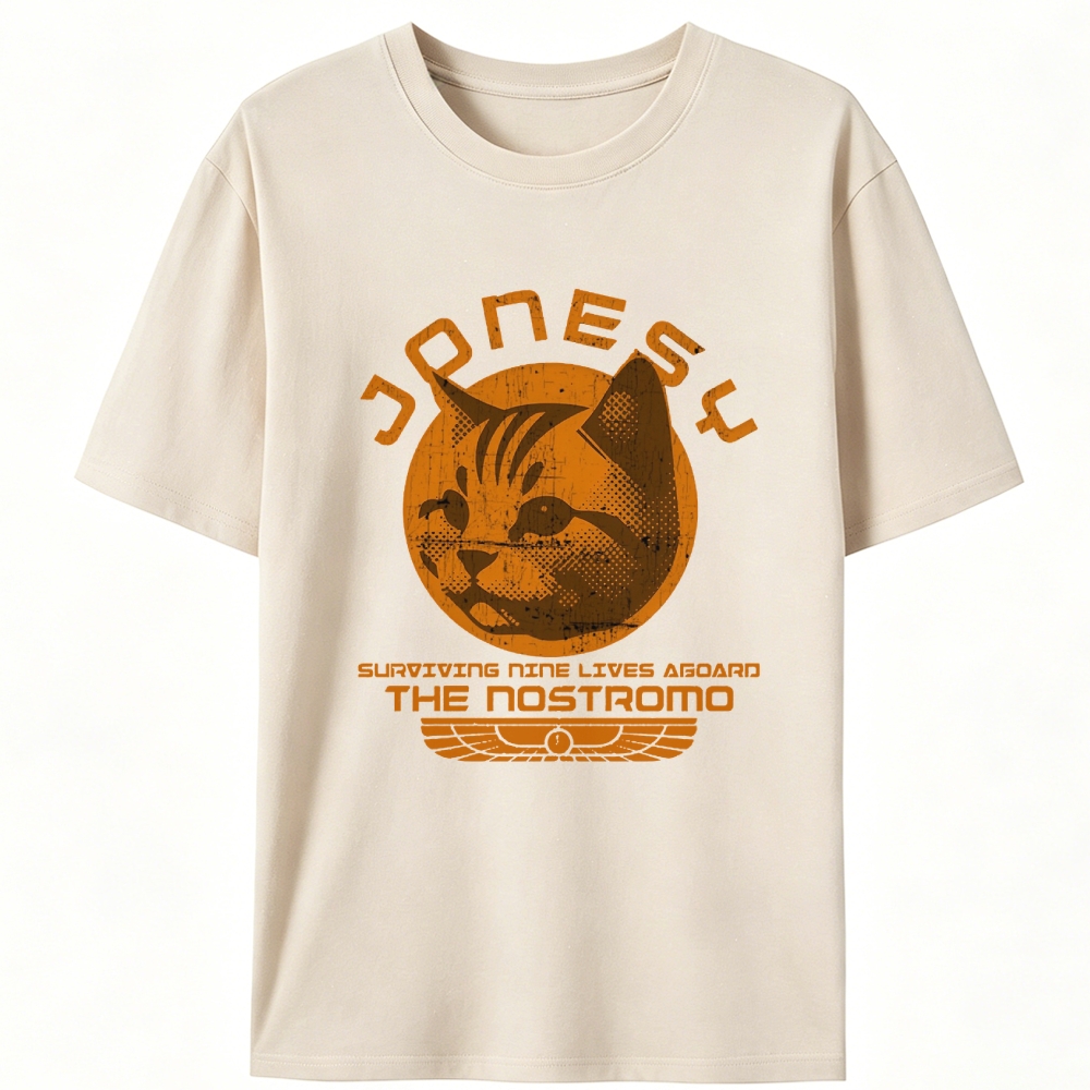 Jonesy The Nostromo Cat Retro Designed for Women - Slim Fit Cotton Tee