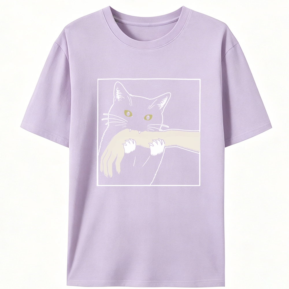Cat Retro Designed for Women - Slim Fit Cotton Tee