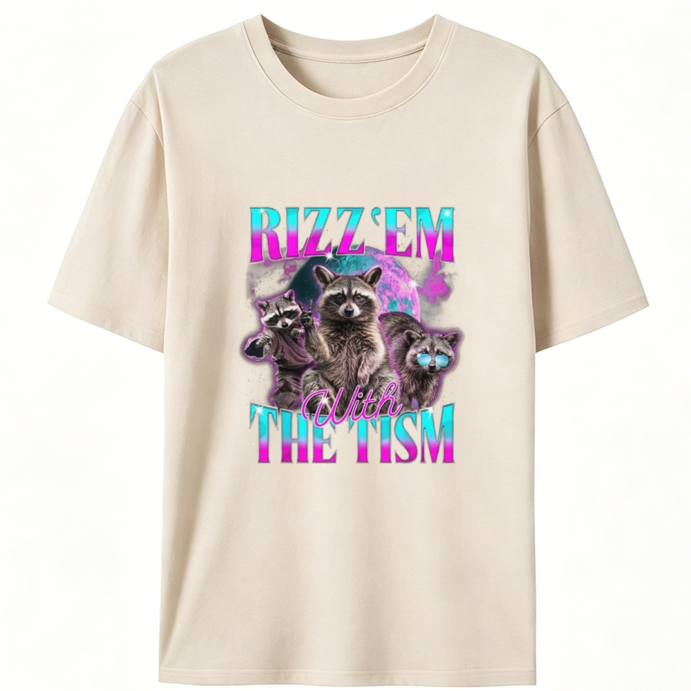RIZZ ’EM WITH THE TISM Retro Designed for Women - Slim Fit Cotton Tee