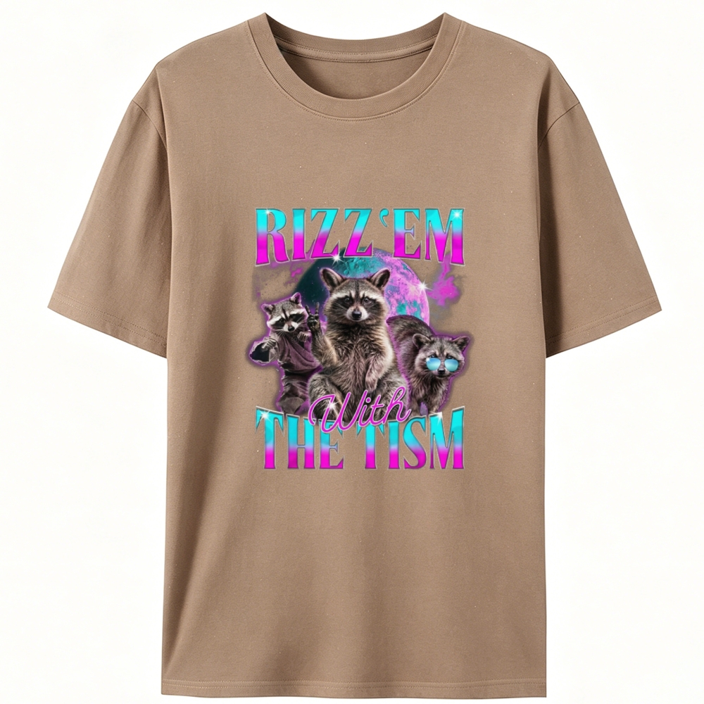 RIZZ ’EM WITH THE TISM Retro Designed for Women - Slim Fit Cotton Tee
