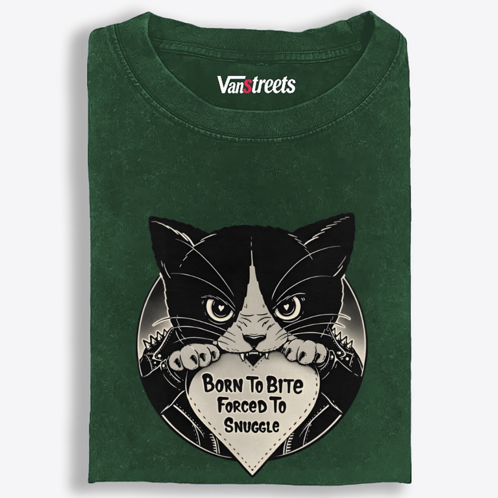 Bite Mode: Off Retro Washed T-Shirt | 100% Cotton | Streetwear Essential