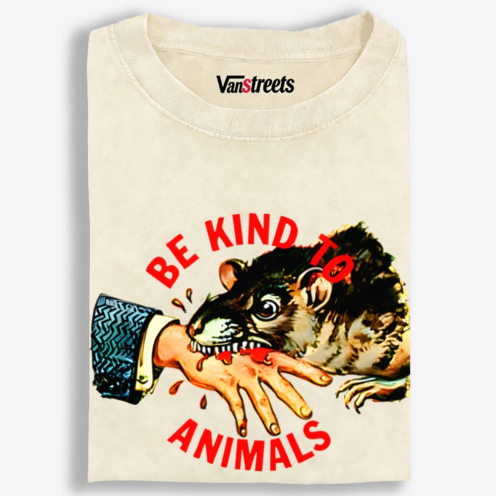Be Kind... Or Else Retro Washed T-Shirt | 100% Cotton | Streetwear Essential