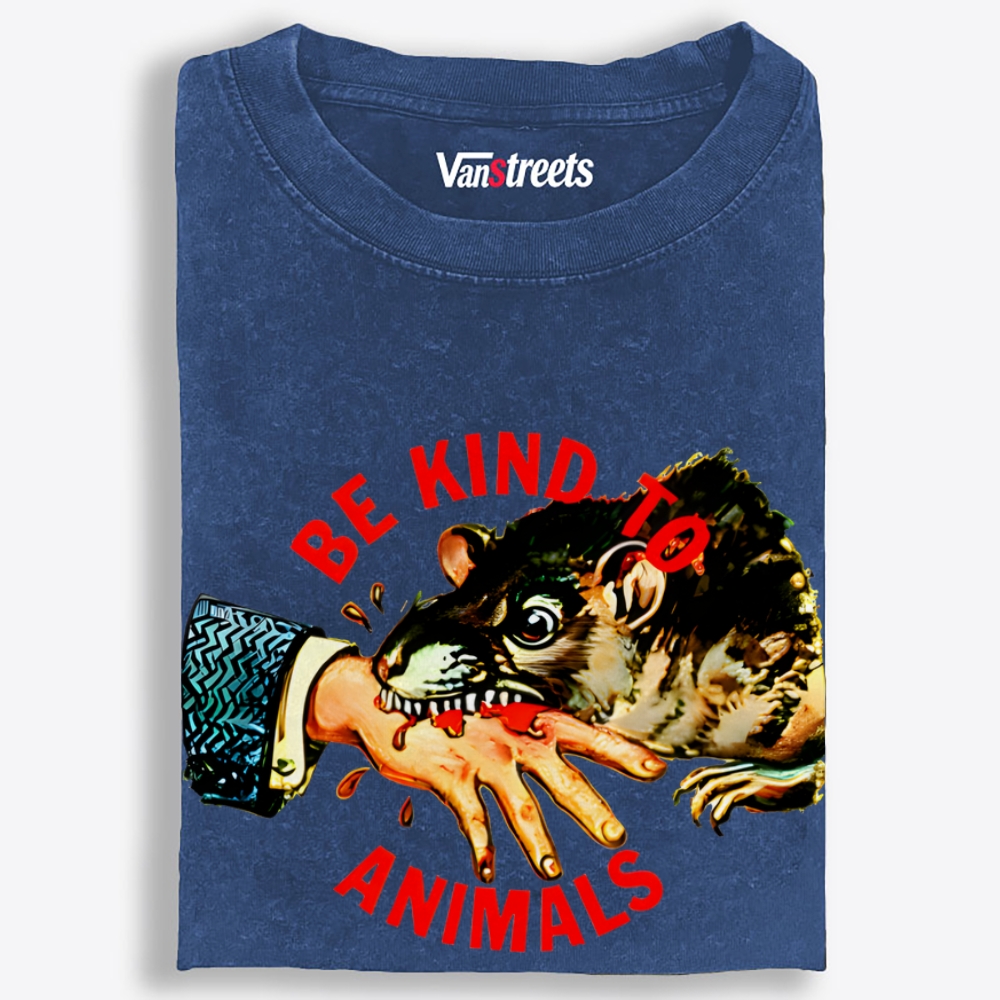 Be Kind... Or Else Retro Washed T-Shirt | 100% Cotton | Streetwear Essential