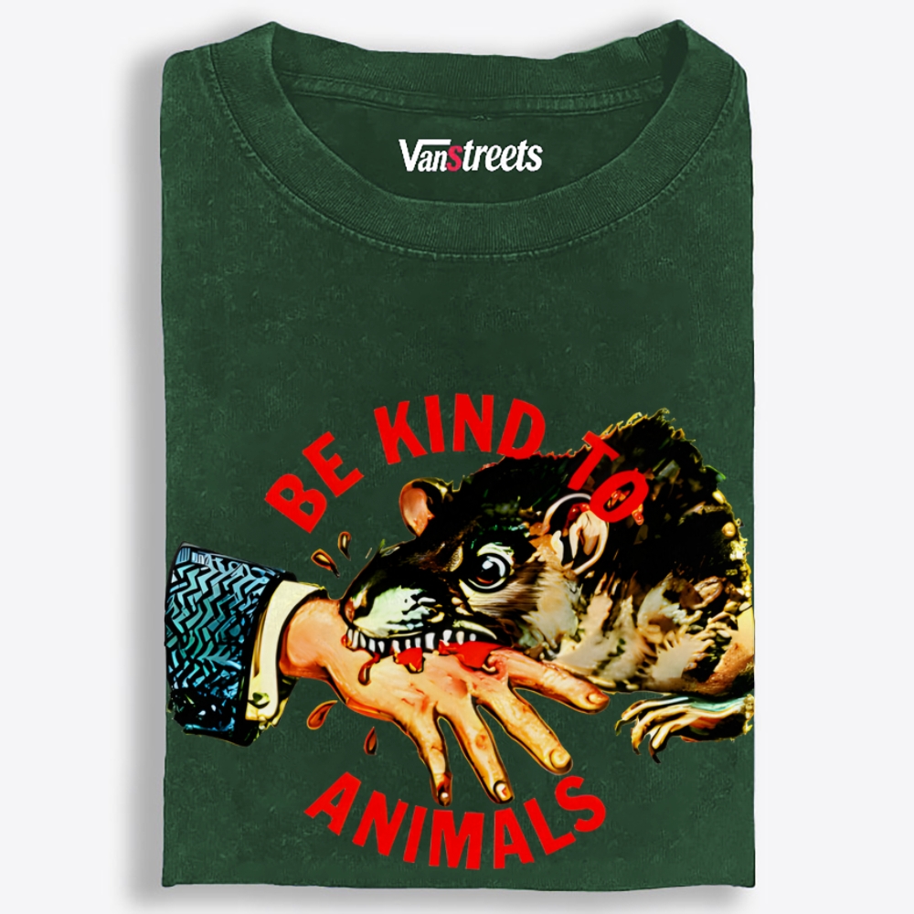 Be Kind... Or Else Retro Washed T-Shirt | 100% Cotton | Streetwear Essential