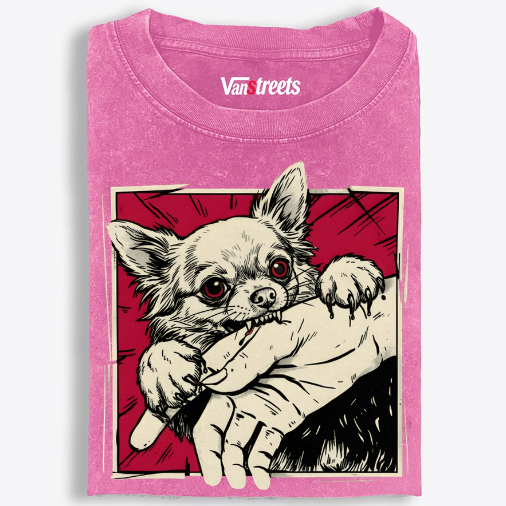 Tiny But Deadly Retro Washed T-Shirt | 100% Cotton | Streetwear Essential