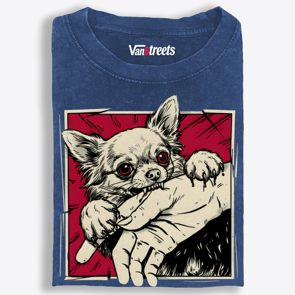 Tiny But Deadly Retro Washed T-Shirt | 100% Cotton | Streetwear Essential