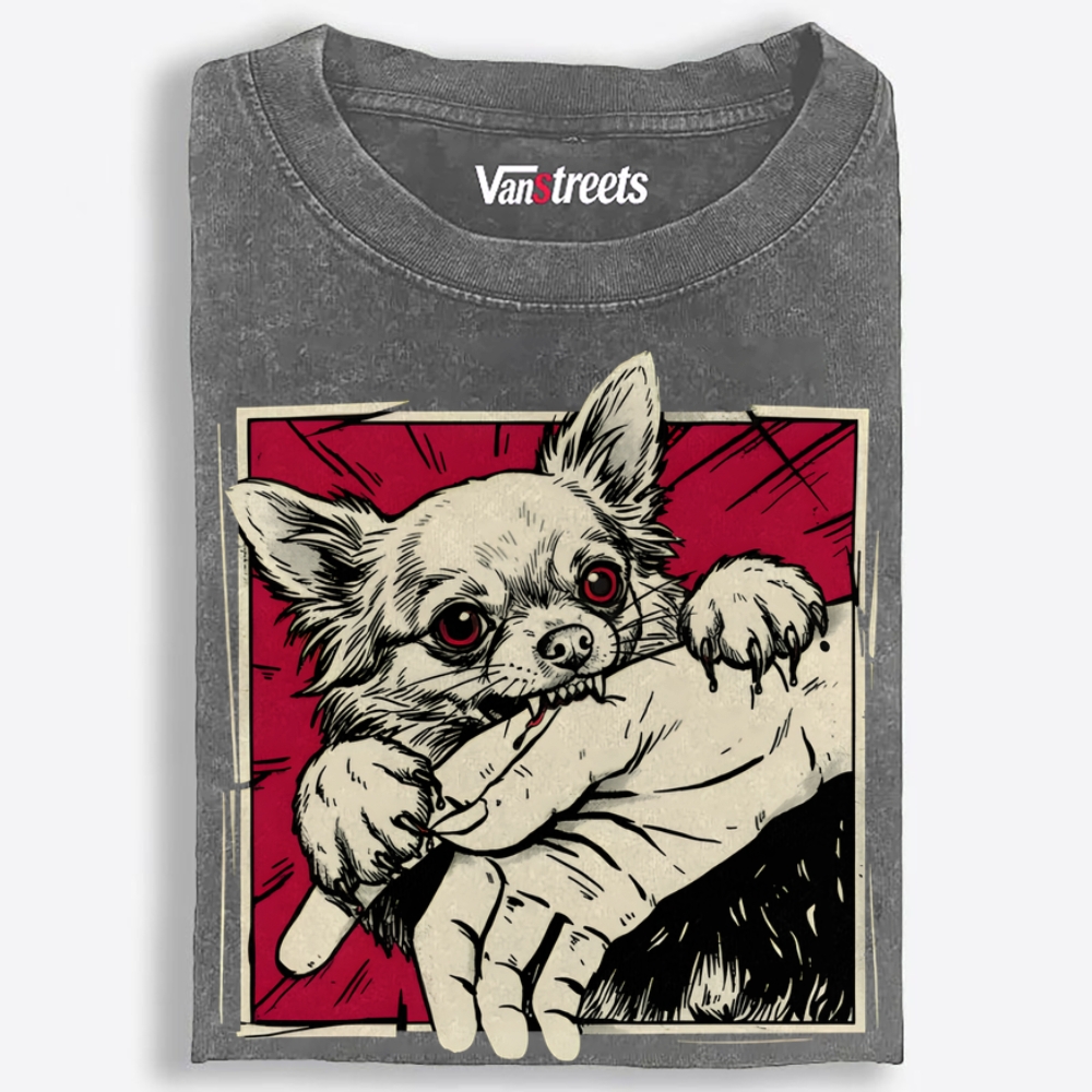 Tiny But Deadly Retro Washed T-Shirt | 100% Cotton | Streetwear Essential