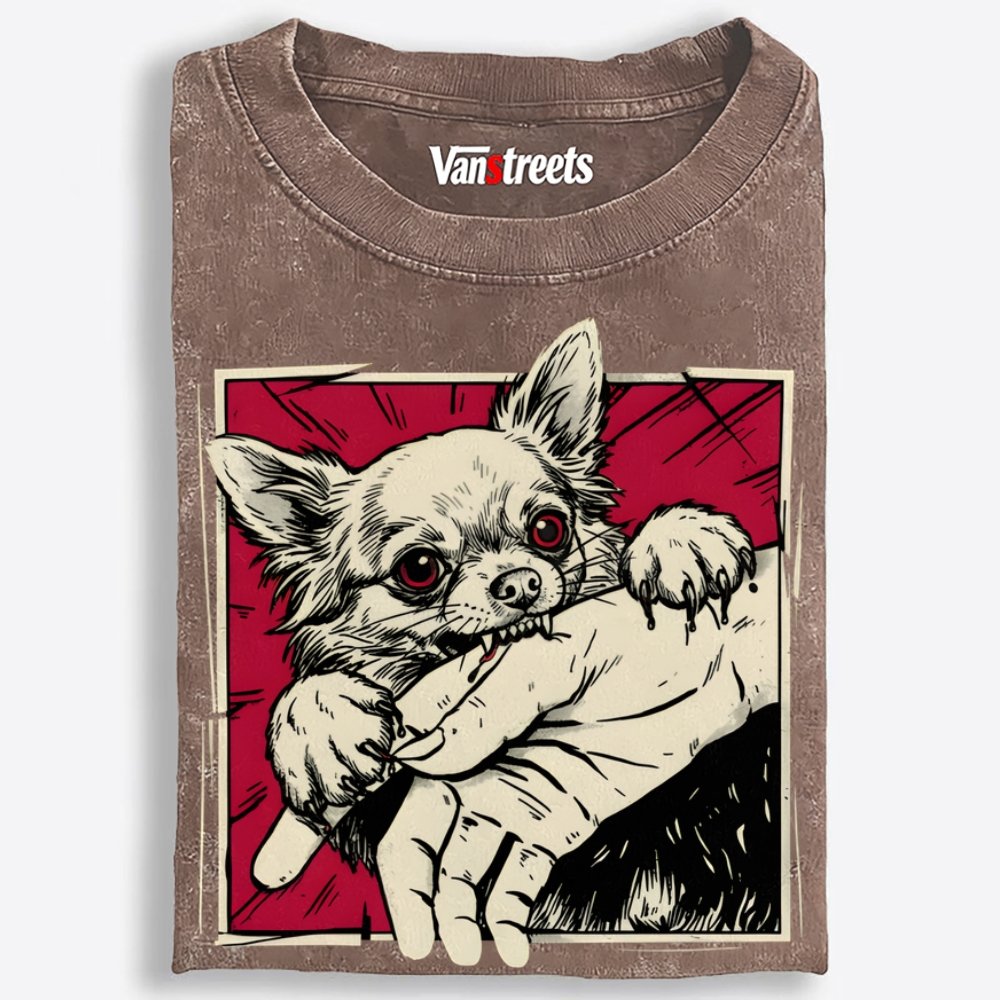 Tiny But Deadly Retro Washed T-Shirt | 100% Cotton | Streetwear Essential