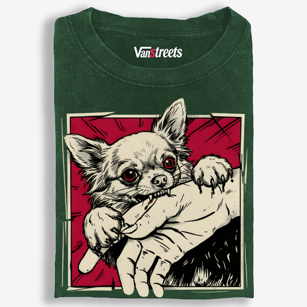 Tiny But Deadly Retro Washed T-Shirt | 100% Cotton | Streetwear Essential