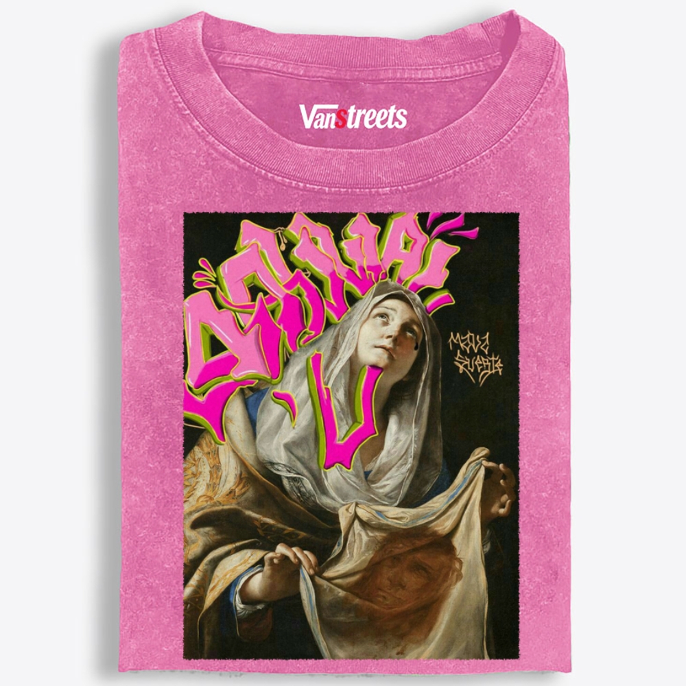 Animal Madonna Retro Washed T-Shirt | 100% Cotton | Streetwear Essential