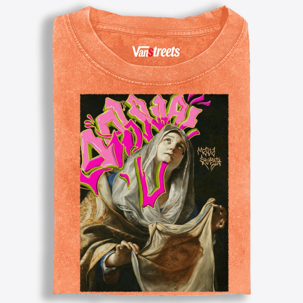 Animal Madonna Retro Washed T-Shirt | 100% Cotton | Streetwear Essential