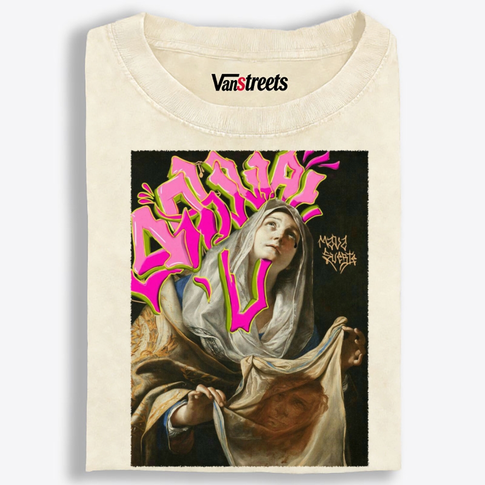 Animal Madonna Retro Washed T-Shirt | 100% Cotton | Streetwear Essential