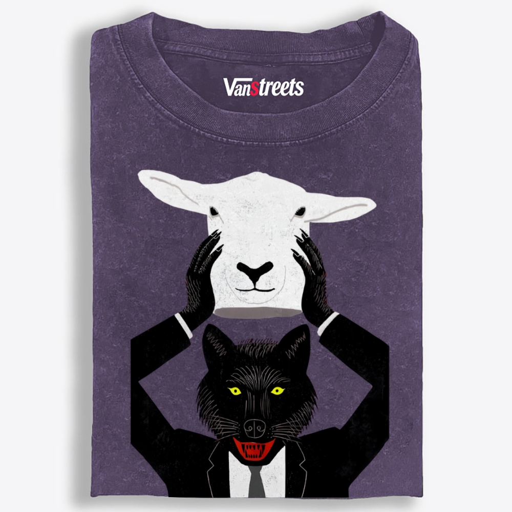 False Pretense Hunter Retro Washed T-Shirt | 100% Cotton | Streetwear Essential