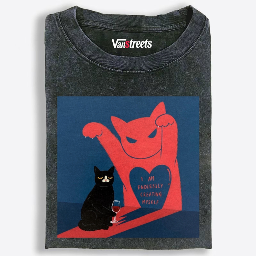 I Am Endlessly Creating Myself Retro Washed T-Shirt | 100% Cotton | Streetwear Essential