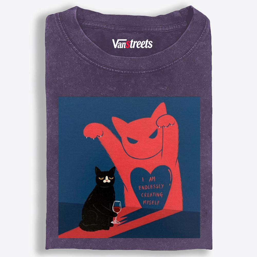 I Am Endlessly Creating Myself Retro Washed T-Shirt | 100% Cotton | Streetwear Essential