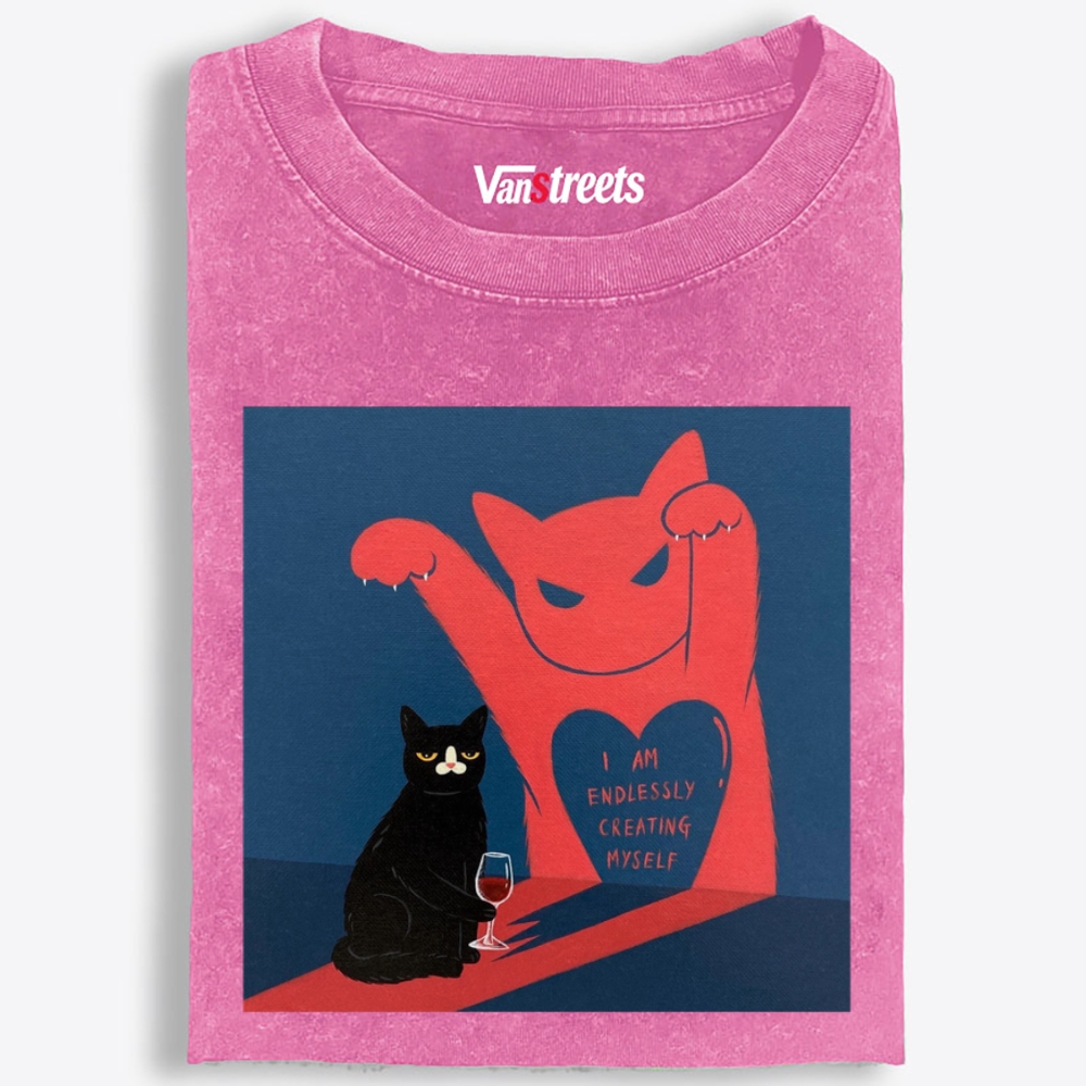 I Am Endlessly Creating Myself Retro Washed T-Shirt | 100% Cotton | Streetwear Essential