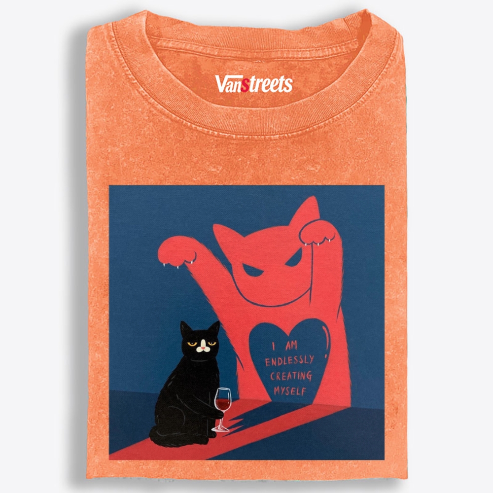 I Am Endlessly Creating Myself Retro Washed T-Shirt | 100% Cotton | Streetwear Essential