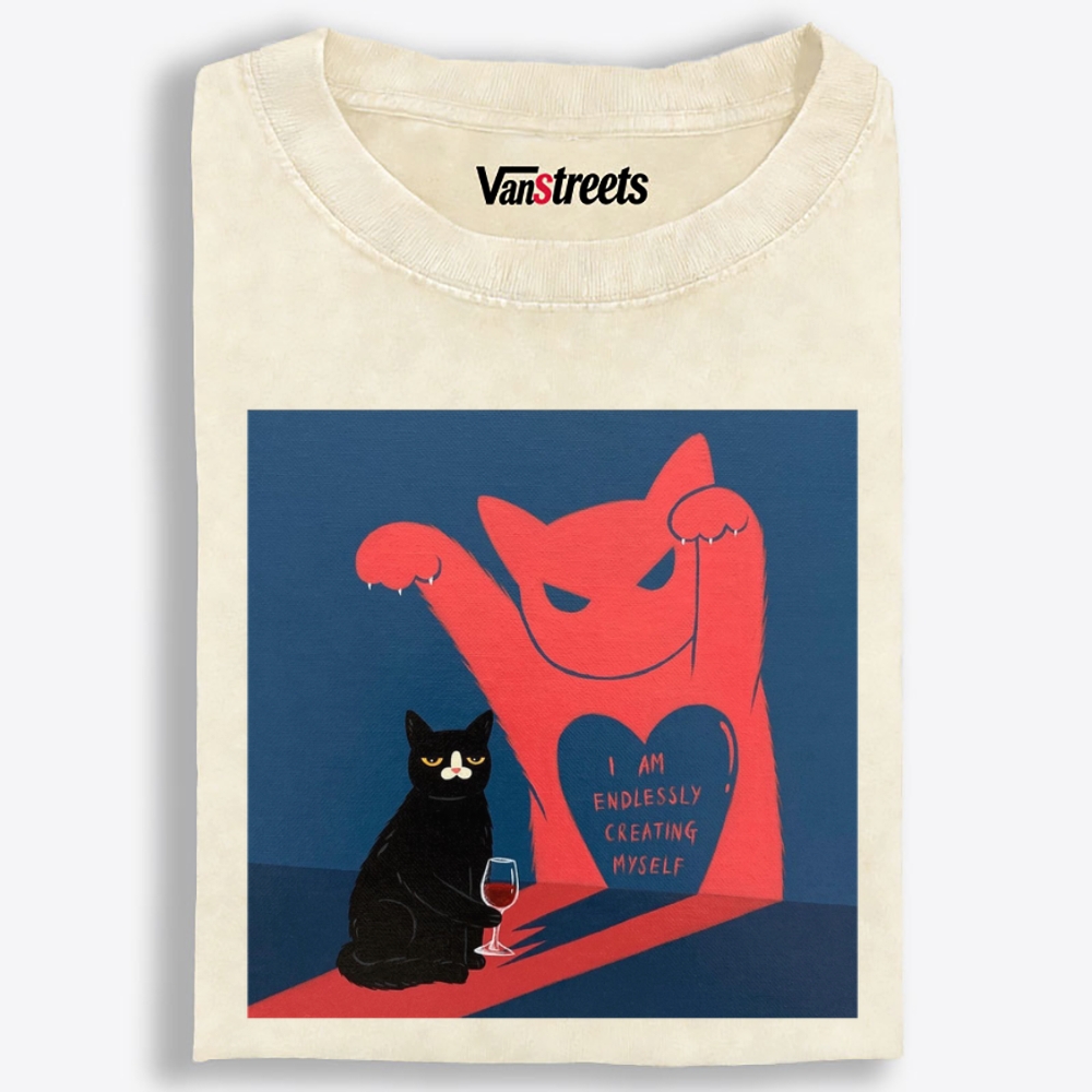 I Am Endlessly Creating Myself Retro Washed T-Shirt | 100% Cotton | Streetwear Essential