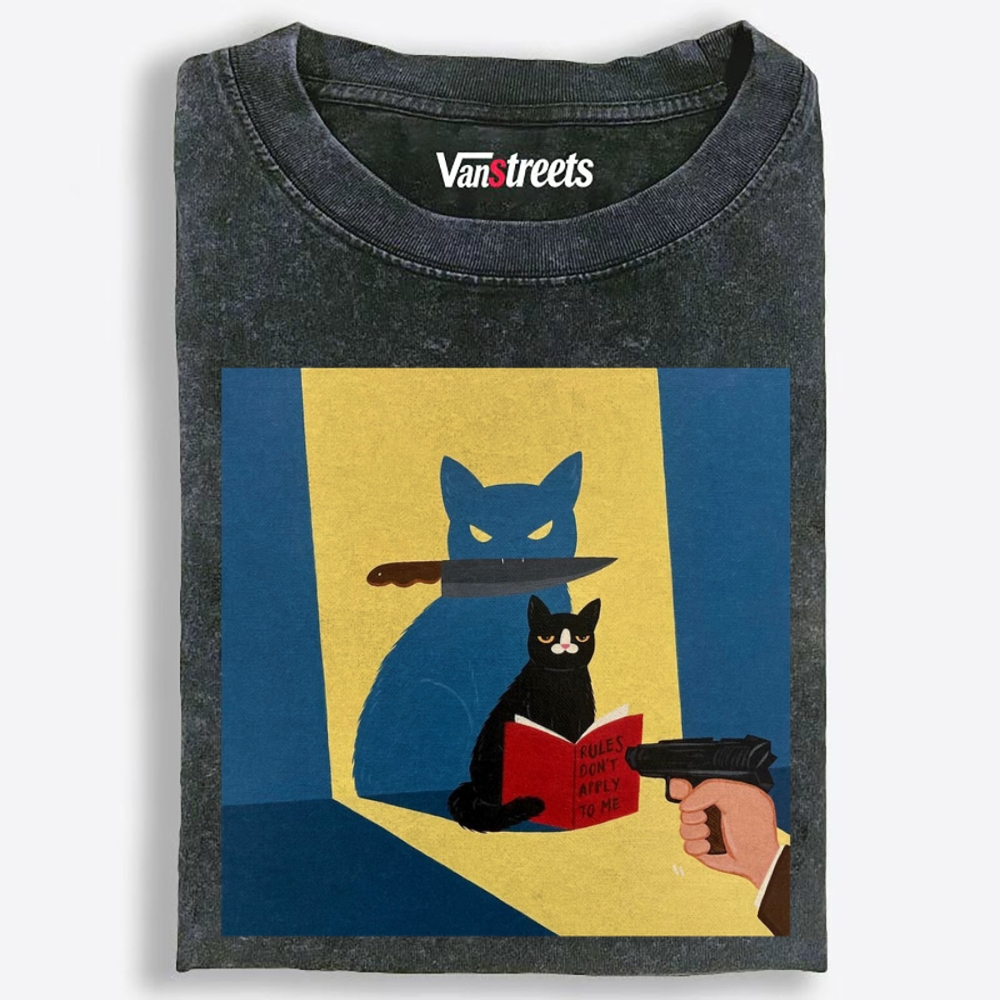 Rules Don't Apply To Me Retro Washed T-Shirt | 100% Cotton | Streetwear Essential