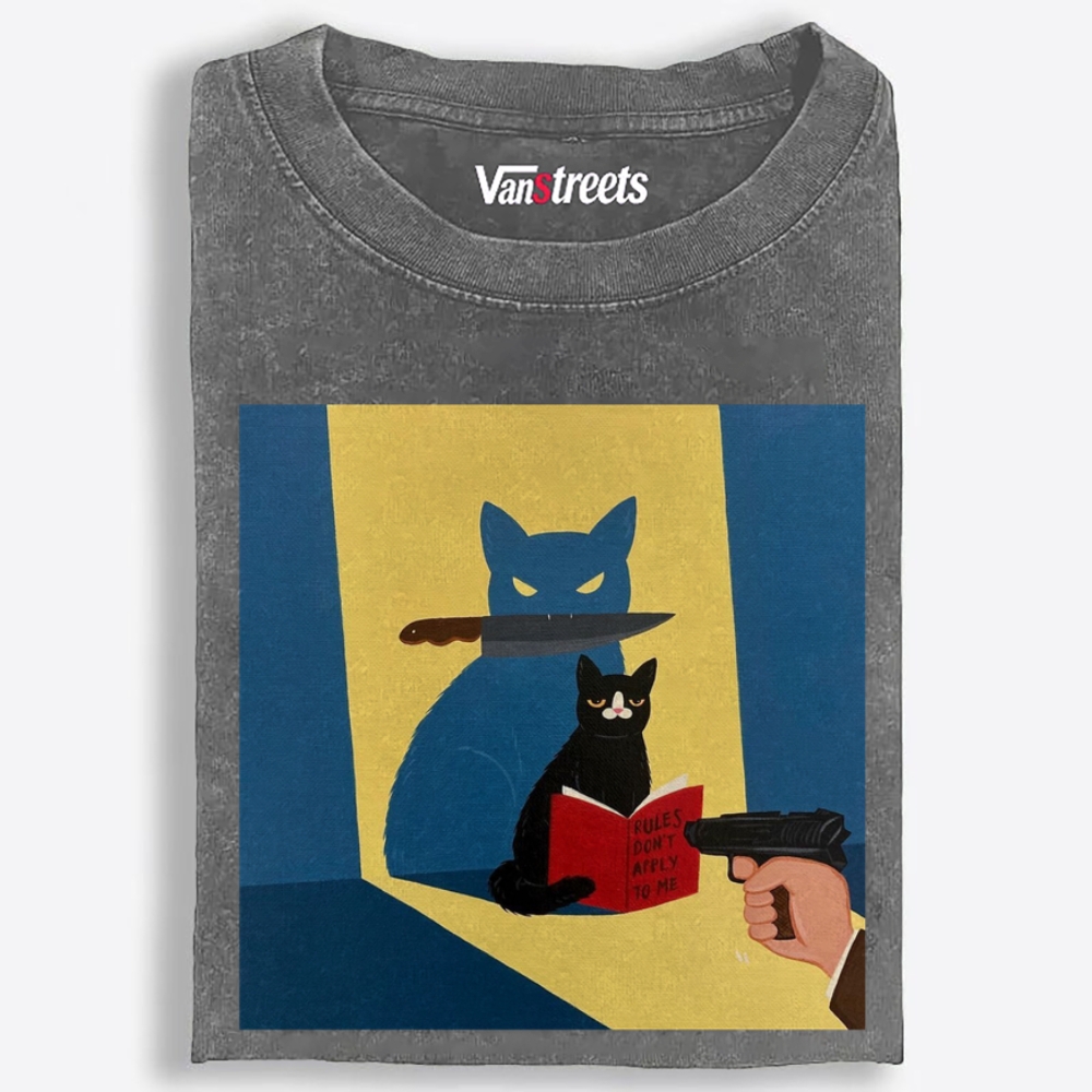 Rules Don't Apply To Me Retro Washed T-Shirt | 100% Cotton | Streetwear Essential