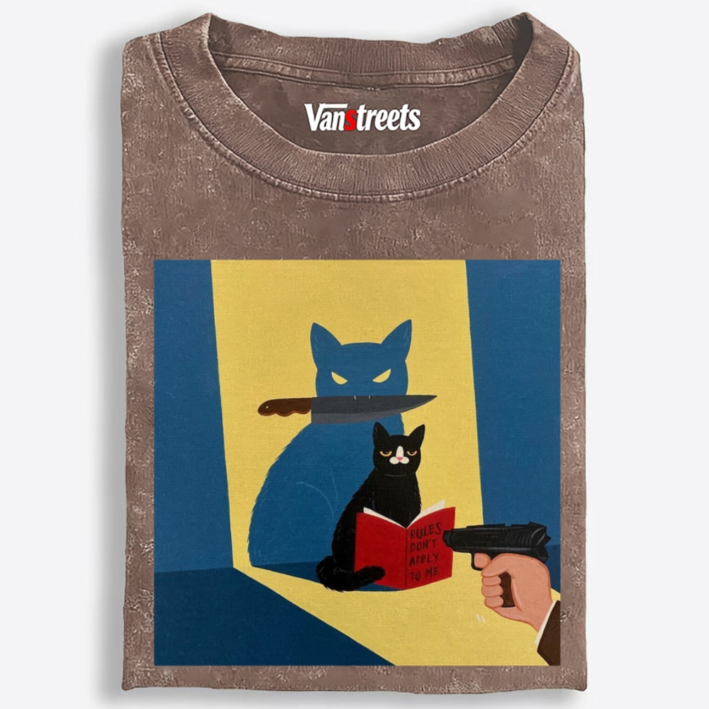 Rules Don't Apply To Me Retro Washed T-Shirt | 100% Cotton | Streetwear Essential