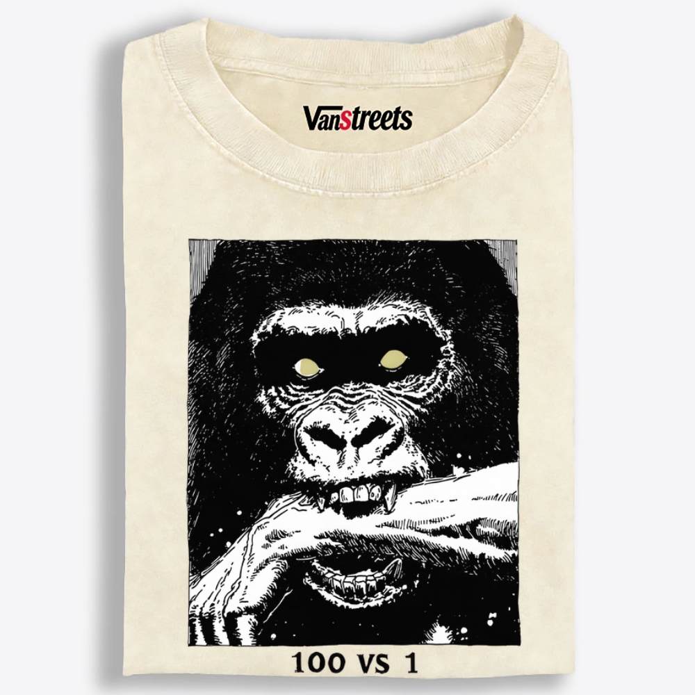 One vs All Retro Washed T-Shirt | 100% Cotton | Streetwear Essential