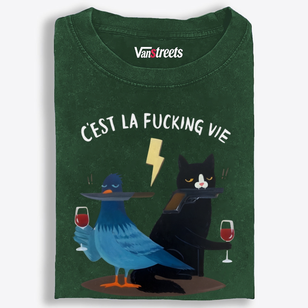 Elegant Fuck It Retro Washed T-Shirt | 100% Cotton | Streetwear Essential