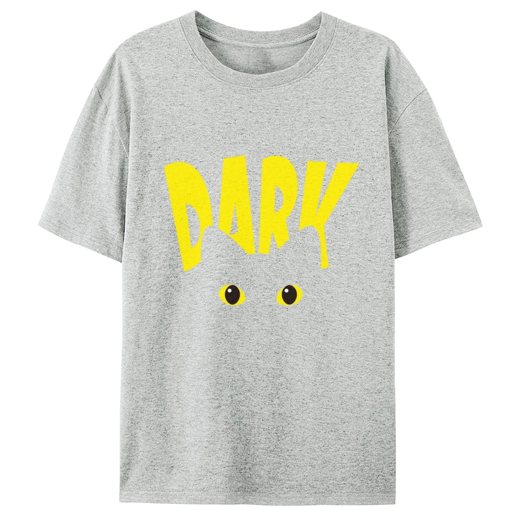 "Dark" Black Cat Stare Retro Designed for Women - Slim Fit Cotton Tee