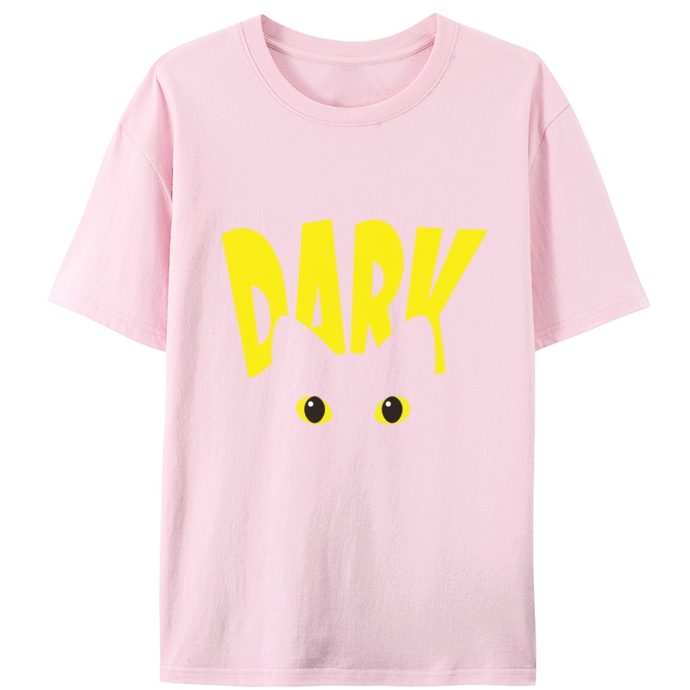"Dark" Black Cat Stare Retro Designed for Women - Slim Fit Cotton Tee