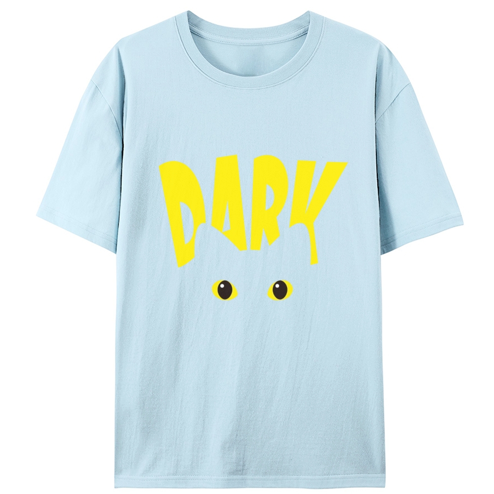 "Dark" Black Cat Stare Retro Designed for Women - Slim Fit Cotton Tee