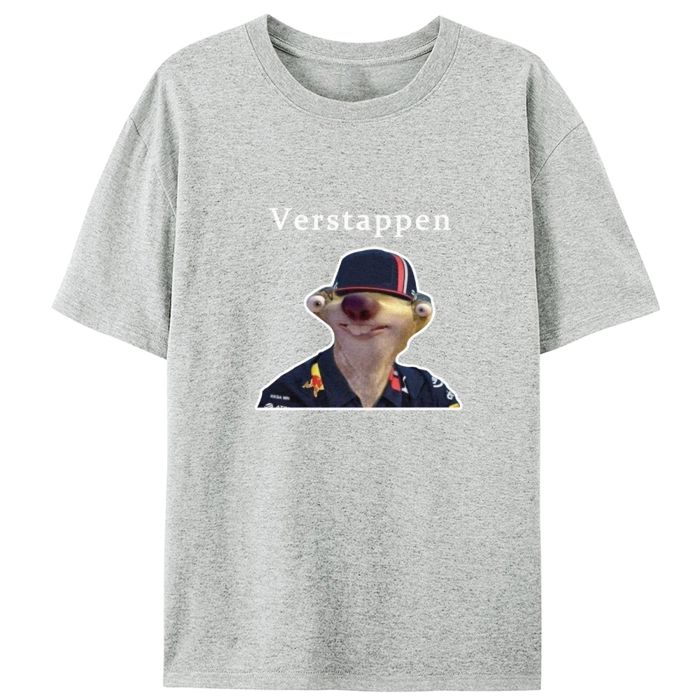 Verstappen Sid from Ice Age Meme Retro Designed for Women - Slim Fit Cotton Tee