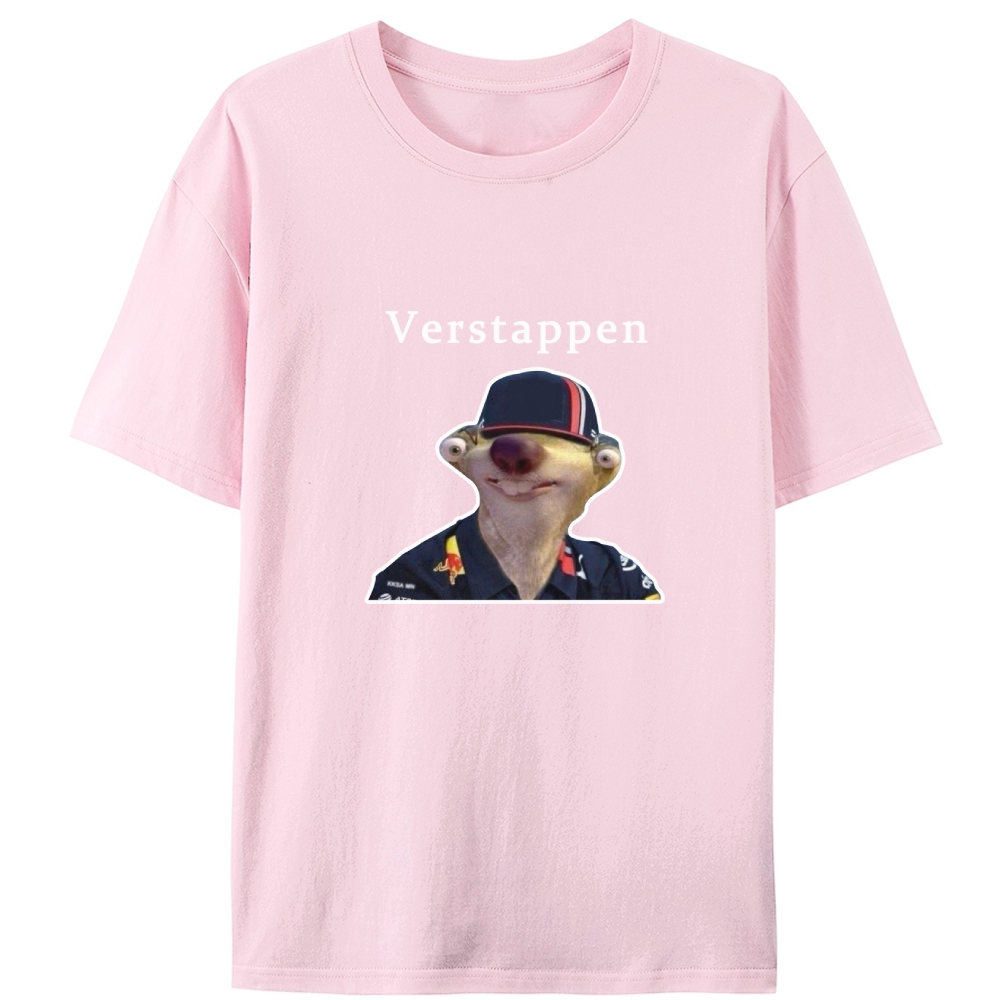 Verstappen Sid from Ice Age Meme Retro Designed for Women - Slim Fit Cotton Tee